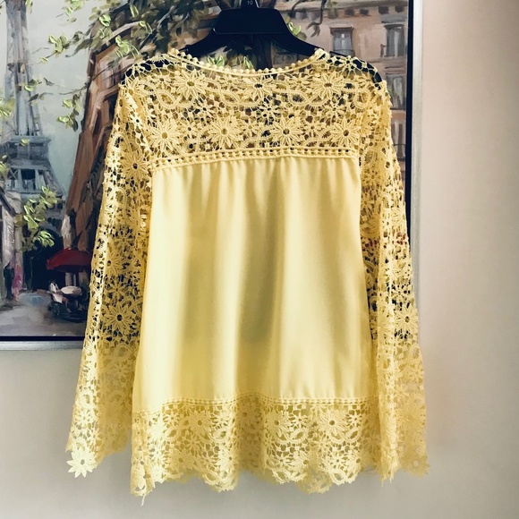 Knitted Lace Boho Blouse - Picture 2 of 5